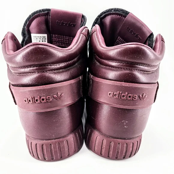 Adidas Classic Tubular Maroon High-Top Sneakers - Picture 4 of 5